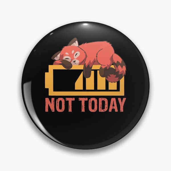 Item preview, Cute Red Panda says Not Today designed and sold by Frosty1489.