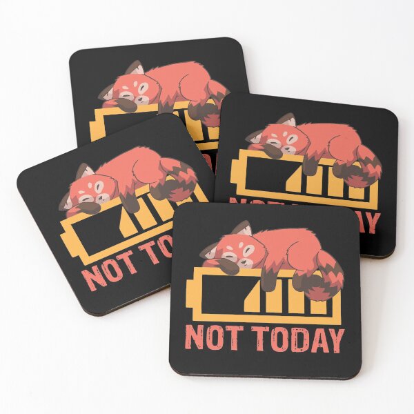 Item preview, Cute Red Panda says Not Today designed and sold by Frosty1489.