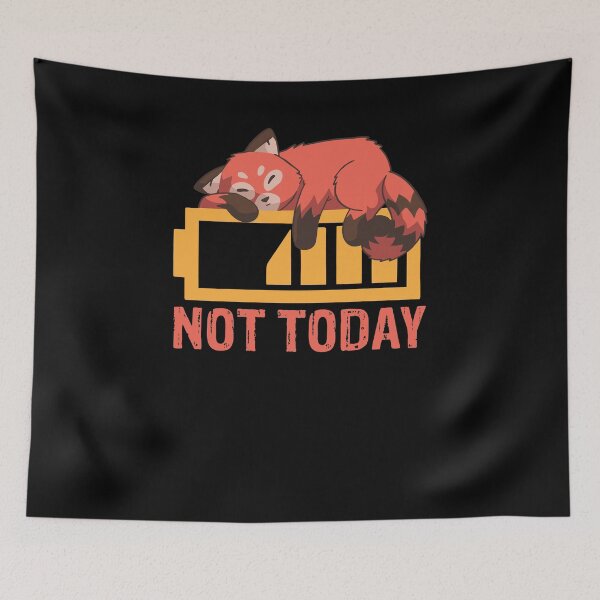 Item preview, Cute Red Panda says Not Today designed and sold by Frosty1489.