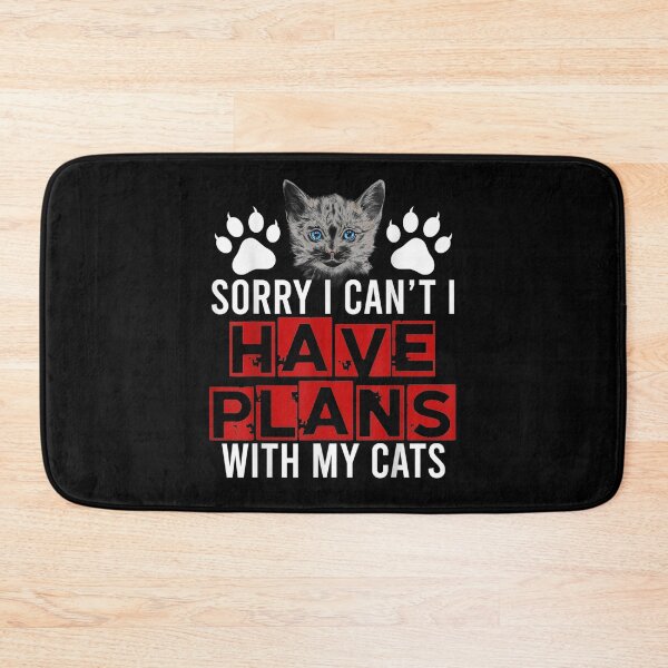 Item preview, Sorry I Can't I Have Plans With My Cat Cute Cat  designed and sold by tashiav.