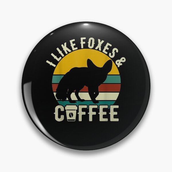 Item preview, I Like Foxes Coffee Funny Retro Vintage Foxes Theme Lover  designed and sold by zpruby.