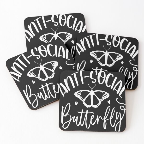 Item preview, Anti social butterfly designed and sold by pnkpopcorn.