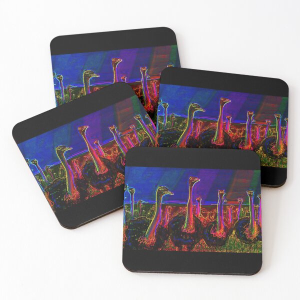 Item preview, NEON OSTRICHES designed and sold by THE AMERICAN TEEVANGELIST.