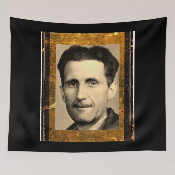 Item preview, George Orwell Famous Author Vintage Portrait Public Domain Images Design designed and sold by EarthArtDesigns.