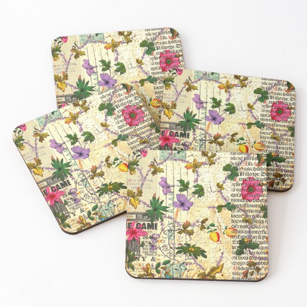 Item preview, Pink & Lavender Floral Collage designed and sold by artistoutfitter.