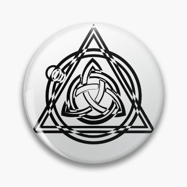 Item preview, Celtic Triquetra Circle Triangle Black And White designed and sold by Depic Spirit.