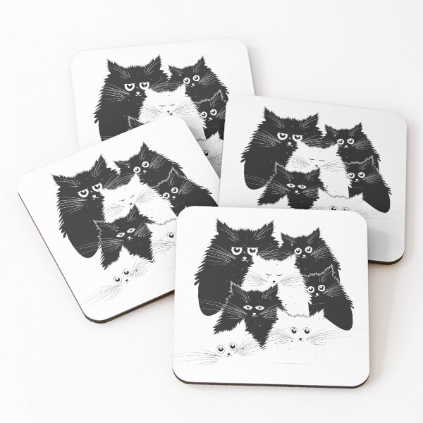 Aperçu de l'œuvre Chats suspects créée et vendue par kiwi20design.