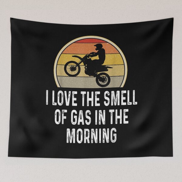 Item preview, Funny I Love The Smell Of Gas In The Morning Motorcross Bike  designed and sold by tashiav.