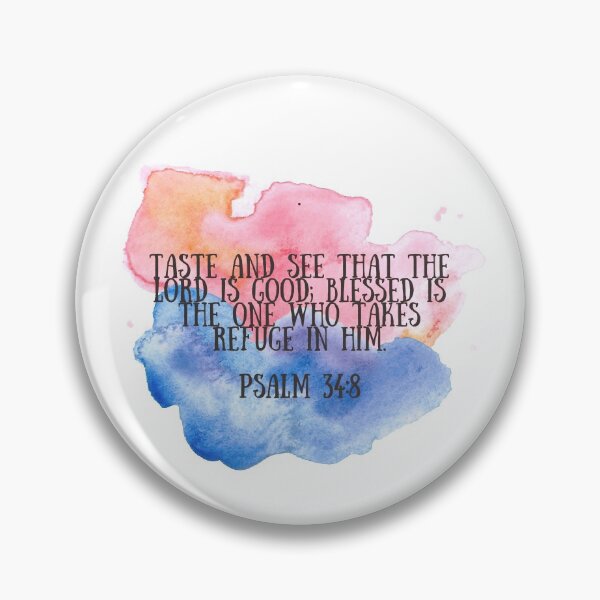 Item preview, Psalm34:8 Inspirational Christian Bible Verse  designed and sold by missionbear.