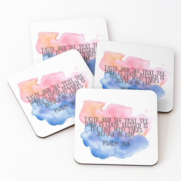 Item preview, Psalm34:8 Inspirational Christian Bible Verse  designed and sold by missionbear.