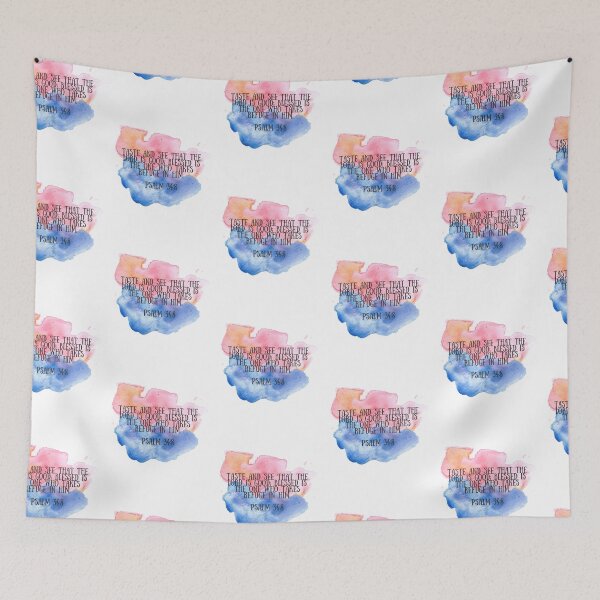 Item preview, Psalm34:8 Inspirational Christian Bible Verse  designed and sold by missionbear.