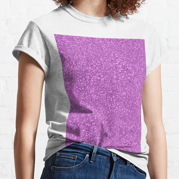 Aritificial Purple Blocks Classic T-Shirt
