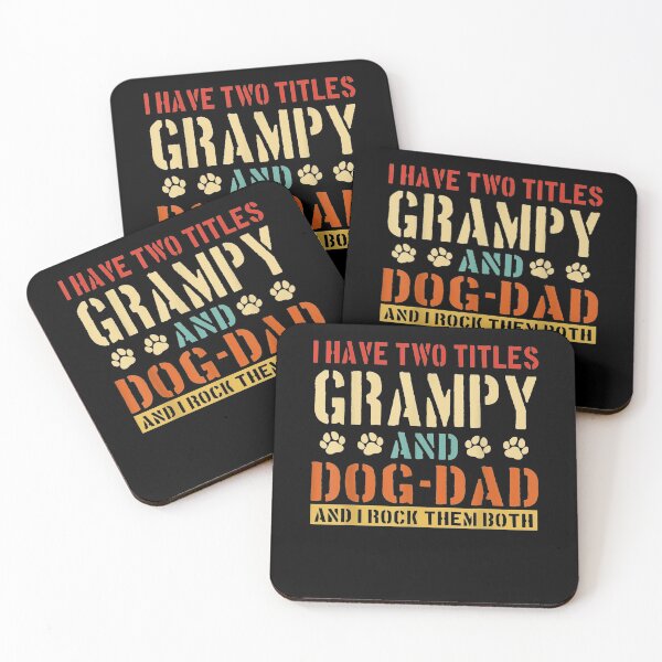 Item preview, Mens I Have Two Titles Grampy And Dog Dad Vinatge Fathers Day  designed and sold by zpruby.