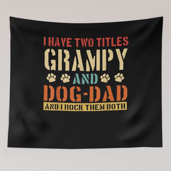 Item preview, Mens I Have Two Titles Grampy And Dog Dad Vinatge Fathers Day  designed and sold by zpruby.