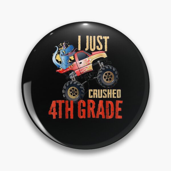 Item preview, I Just Crushed 4th Grade Dinosaur T Rex Monster Truck  designed and sold by tashiav.
