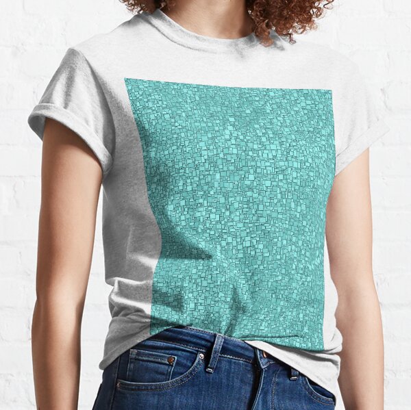 Aritificial Blue Blocks Classic T-Shirt