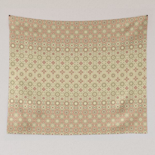 Item preview, Morphing Pattern in Green, Pink and Creamy Yellow designed and sold by cozycaroline.