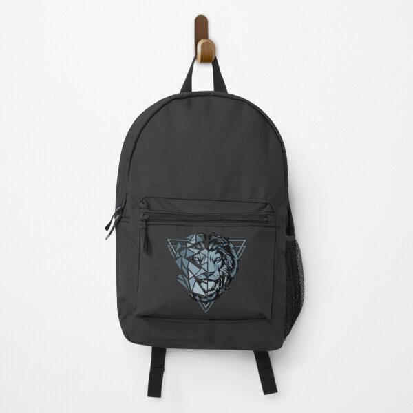 Item preview, Lion Lion Head Wild Cat Blue Polygon Poly Triangle Design Graphic designed and sold by brunsch-print.
