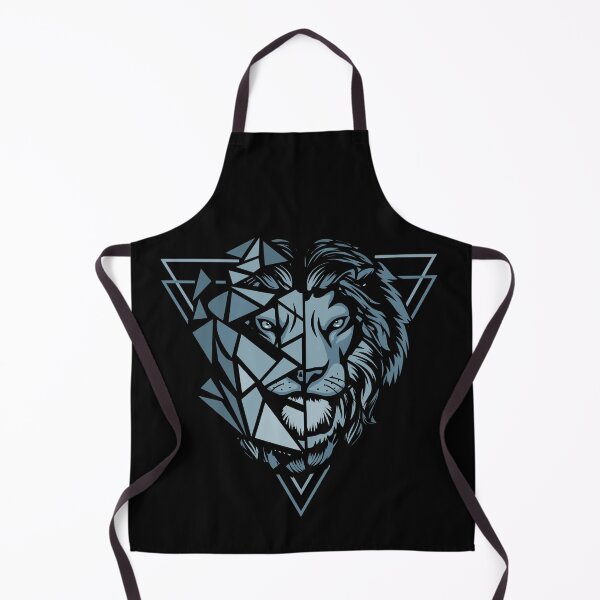 Item preview, Lion Lion Head Wild Cat Blue Polygon Poly Triangle Design Graphic designed and sold by brunsch-print.
