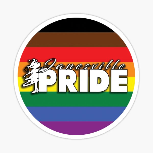 Janesville Philly Pride Flag Sticker
