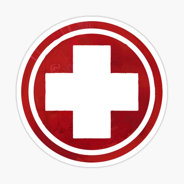 MEDIC CROSS circle VINYL DECAL sticker nurse emt ER Medical, Doctor 3