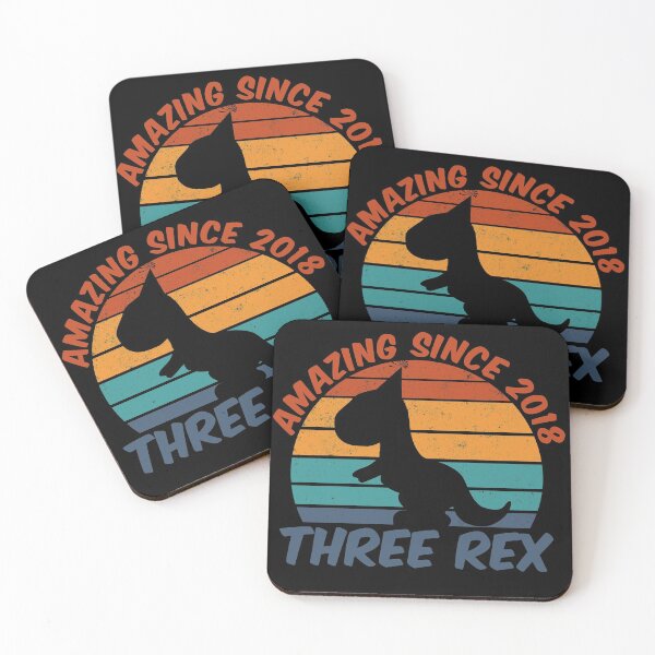 Item preview, Three Rex - Amazing Since 2018 designed and sold by LarrysDesigns.