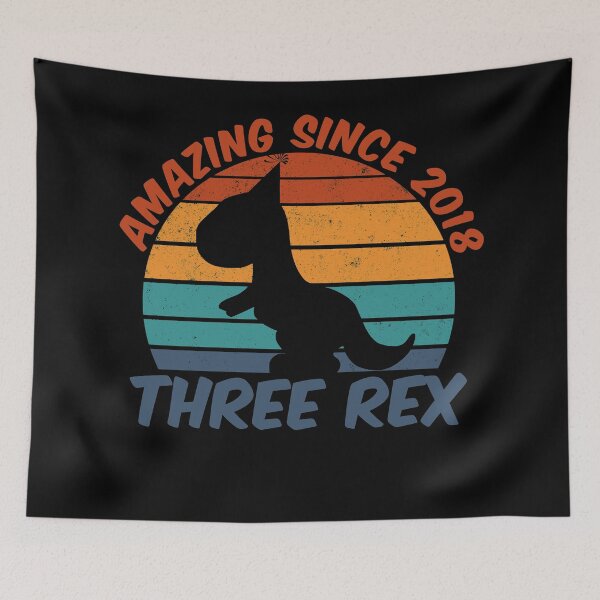 Item preview, Three Rex - Amazing Since 2018 designed and sold by LarrysDesigns.