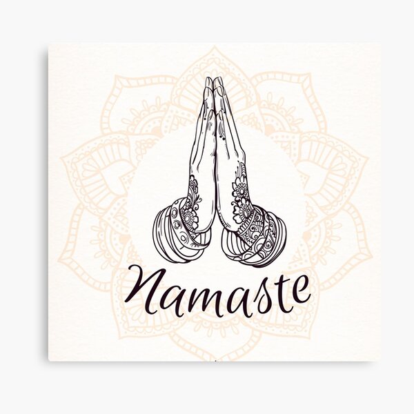 Indian Namaste Wall Art Redbubble