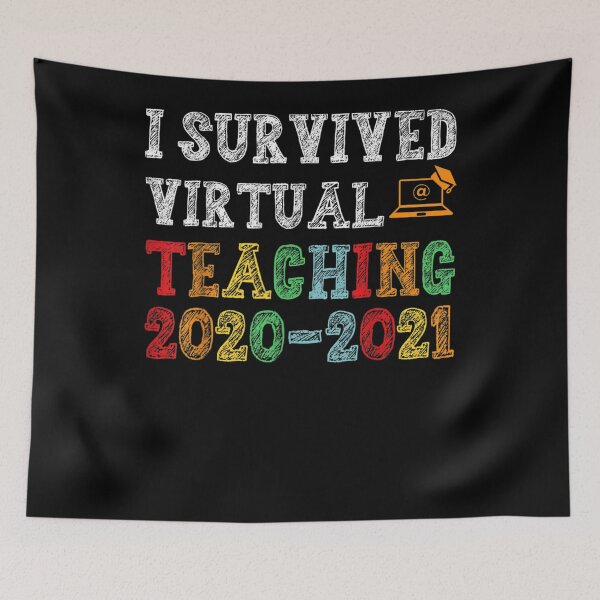 Item preview, I Survived Virtual Teaching End Of Year Teacher Remote Funny  designed and sold by tashiav.