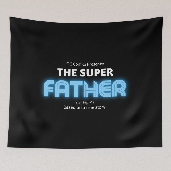 Item preview, THE SUPER FATHER | SUPERHERO | RETRO FUTURISTIC 90'S VIBES DESIGN | NEON VAPORWAVE  designed and sold by desiigned.