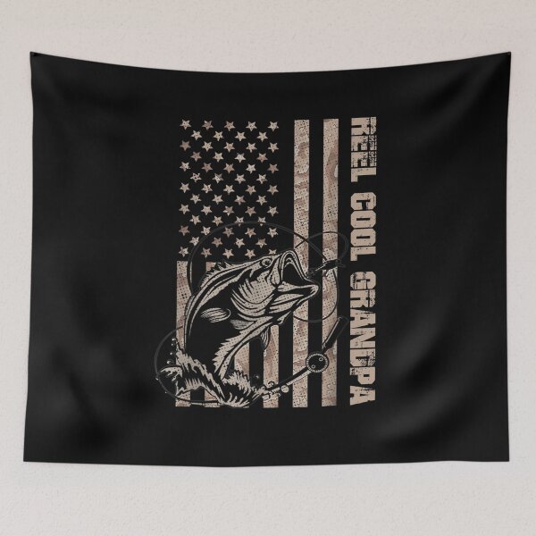 Item preview, Mens Reel Cool Grandpa Camouflage American Flag Father's Day  designed and sold by tashiav.