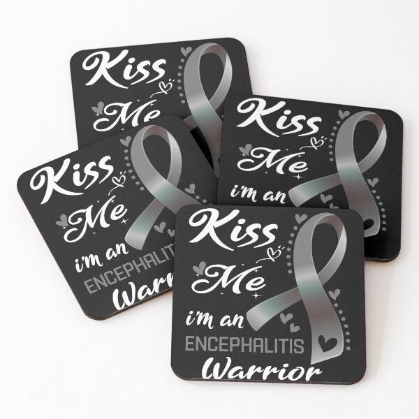 Item preview, Kiss Me I'm A Encephalitis Warrior designed and sold by hvoid41.