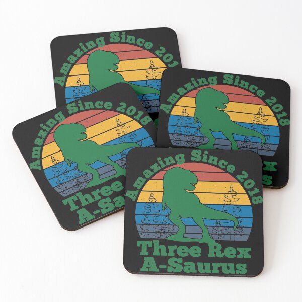 Item preview, Three Rex-A-Saurus - Amazing Since 2018 designed and sold by LarrysDesigns.