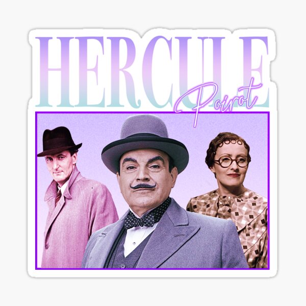 HERCULE POIROT STYLE RÉTRO 90'S Sticker