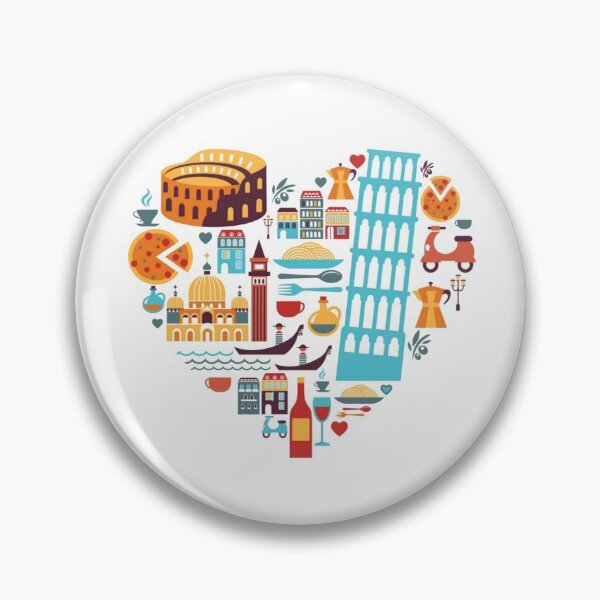 Item preview, Love Italy - Made from Landmark Icons designed and sold by WearWolfDesigns.
