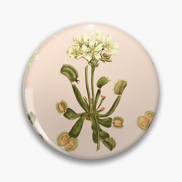 Item preview, antique venus flytrap floral flowers designed and sold by Gossip Rag.