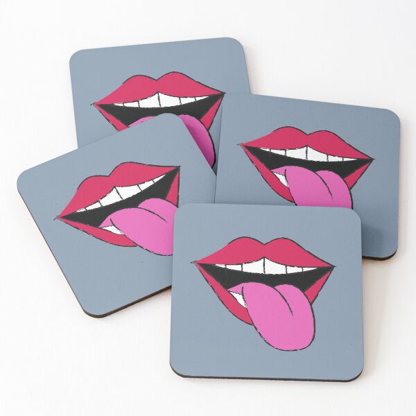 Item preview, Pink lips and tongue design designed and sold by ANikCreations.