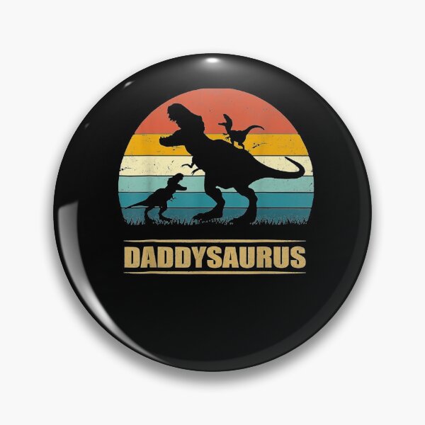 Item preview, Daddy Dinosaur Daddysaurus 2 Two Kids Funny Father's Day Dad  designed and sold by tashiav.