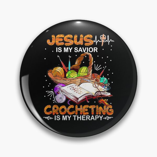 Item preview, Jesus Is My Savior Crocheting Is My Therapy  designed and sold by tashiav.