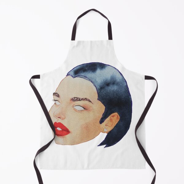 Item preview, Dark hair red lips portrait designed and sold by Solybowie.