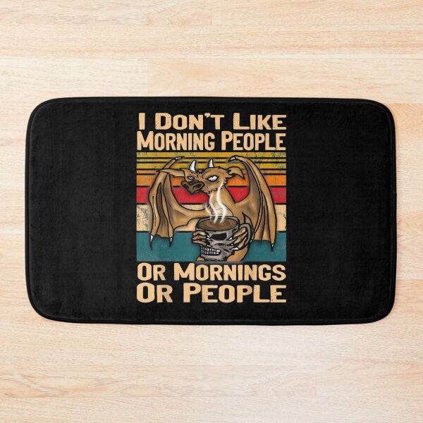 Item preview, Vintage I Dont Like Morning People Grumpy Dragon Coffee  designed and sold by tashiav.