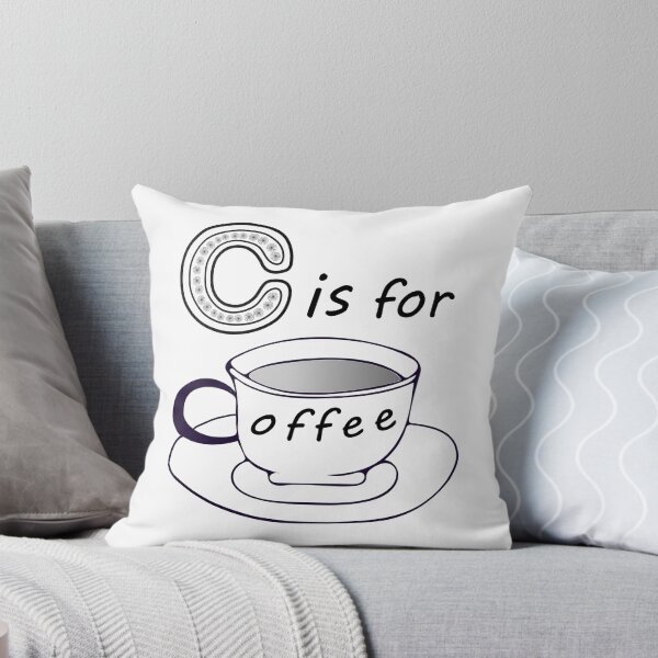 Item preview, Letter C for Coffee Black Text designed and sold by artfulnotebook.