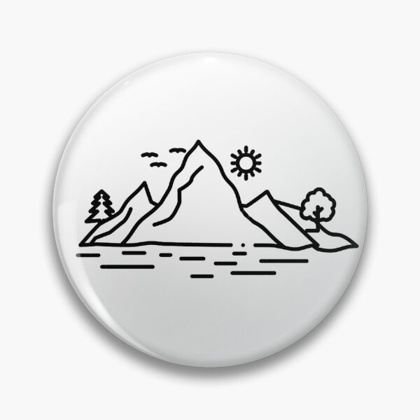 Item preview, Mountains sticker designed and sold by iman-elma.