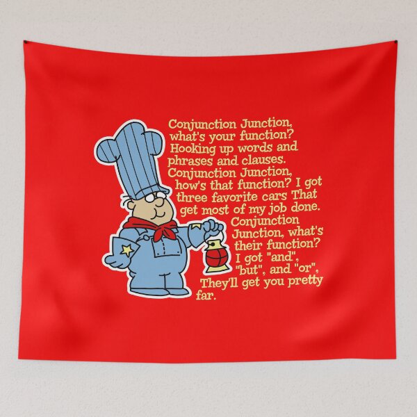 Item preview, Conjunction Junction Conductor Lyrics designed and sold by Alema Art.
