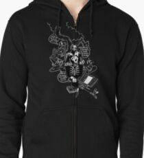 Sudadera con capucha y cremallera Donnie Darko (Black Background)