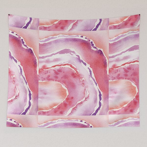 Item preview, Pink Organic Watercolor Agate Stone Surface Texture II designed and sold by Irina Sztukowski.