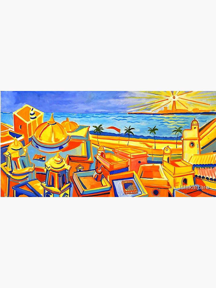 Imagen 3 de 3, Póster con la obra Cádiz cubista, diseñada y vendida por Islakartare.