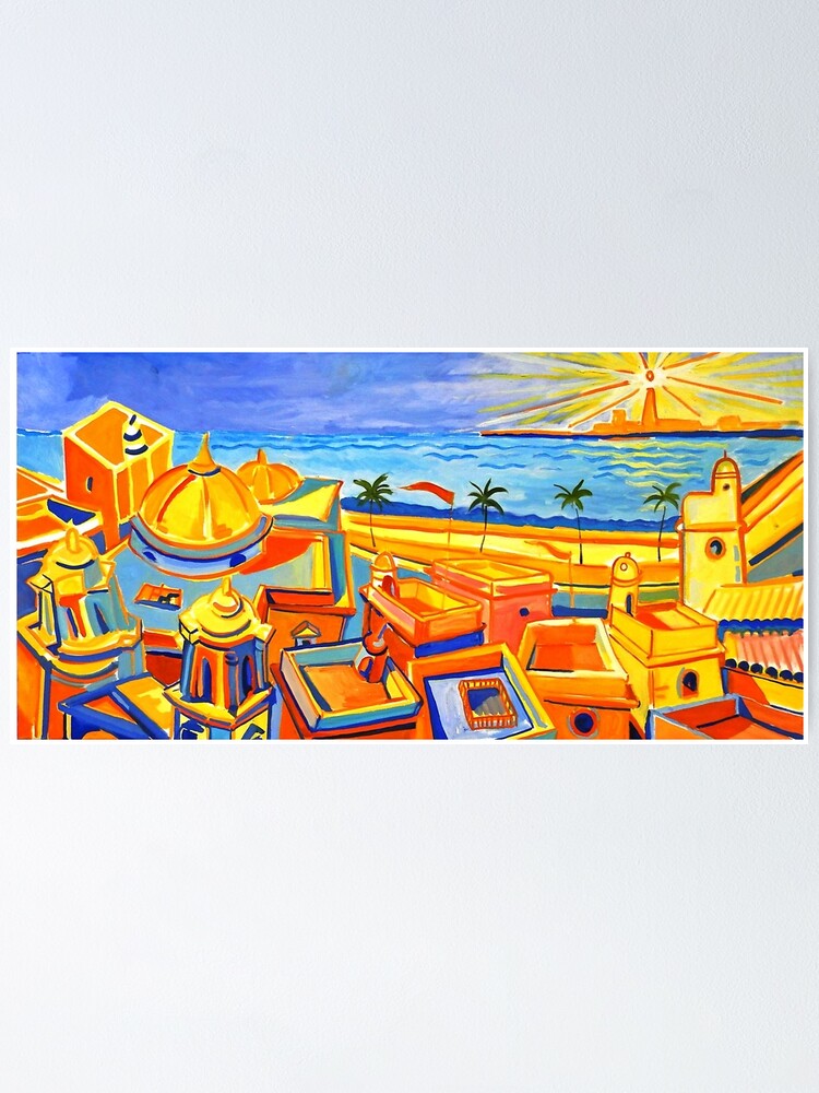 Imagen 2 de 3, Póster con la obra Cádiz cubista, diseñada y vendida por Islakartare.