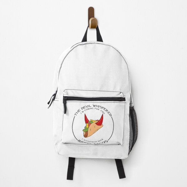 Item preview, The Devil Whispered I'm Coming For You I whispered Back Bring Tacos designed and sold by GoldenGerrari.
