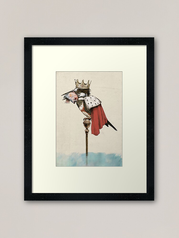 Alternate view of King Fisher Framed Art Print
